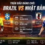 Nhận định trực tiếp bóng đá Brazil vs Nhật Bản vòng 32 đội World Cup 2026 trên Xoilac TV.