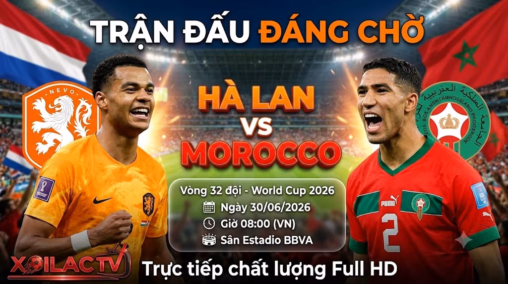Nhận định Hà Lan vs Morocco (08h00 ngày 30/6): Cơn Lốc Cam Thử Lửa Bản Lĩnh Bắc Phi