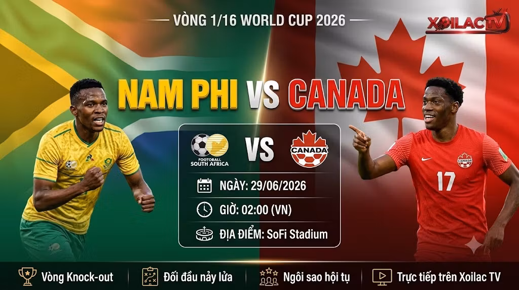 Nhận định Nam Phi vs Canada (2h00 ngày 29/06/2026): Vượt Khó Được Không?